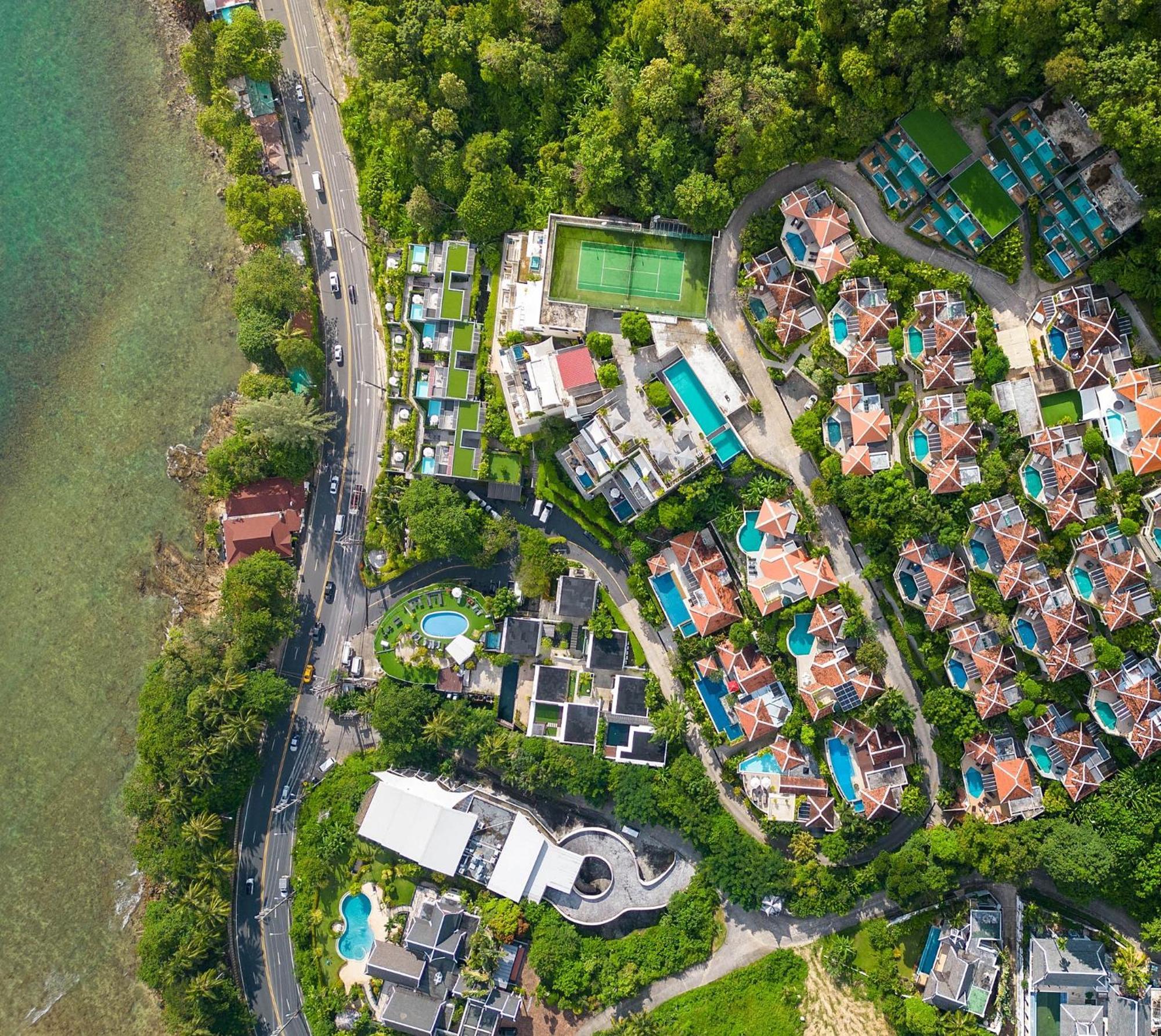 Indochine Resort And Villas - Sha Extra Plus Patong Dış mekan fotoğraf Aerial view of the resort
